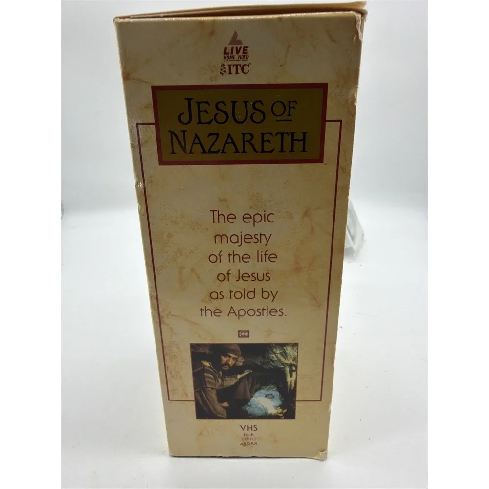 Jesus of Nazareth VHS 1977‎ Religious Epic Franco Zeffirelli Live Home Video